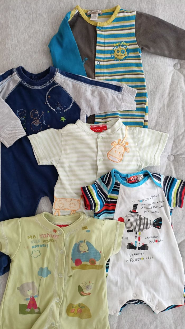 Lot de 5 pyjamas légers 3 mois