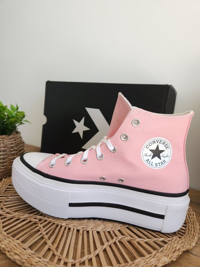 Baskets montantes à plateforme Rose Converse Pointure 41 - photo numéro 6
