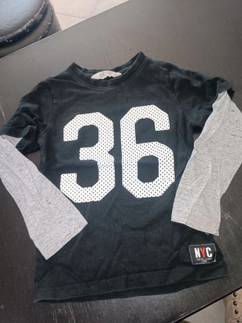 Tee shirt manches longues H&M 110/116 cms
