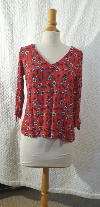 Tunique multicolore motifs fleurs DDP