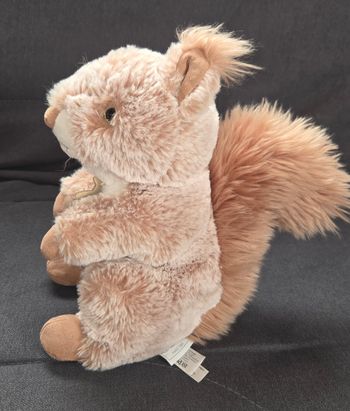 Doudou peluche Ecureuil beige et blanc 25 cm - Histoire d'ours