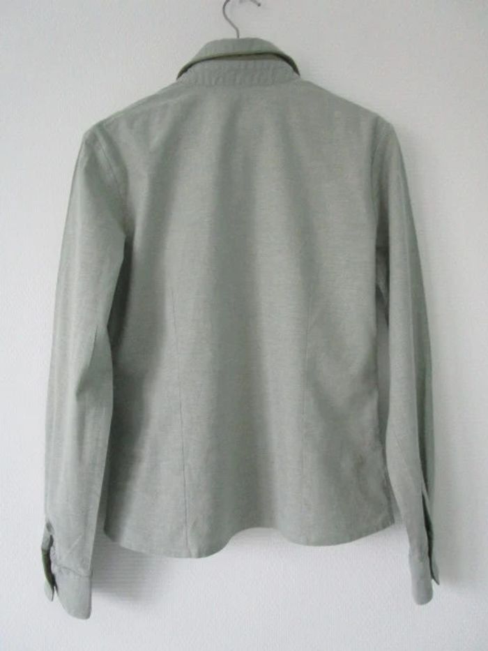 Chemise verte vintage chiens 38/40 TBE - photo numéro 9