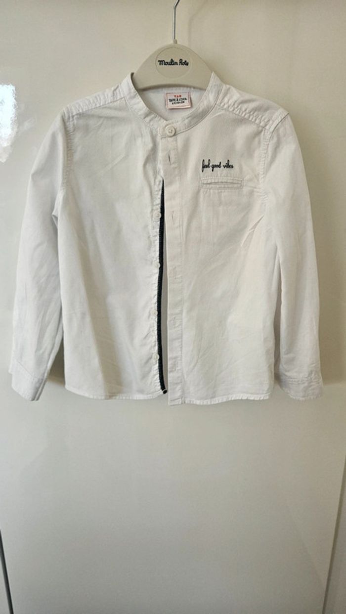 Chemise garçon, blanche, taille 4 ans, Tape-à-l'oeil