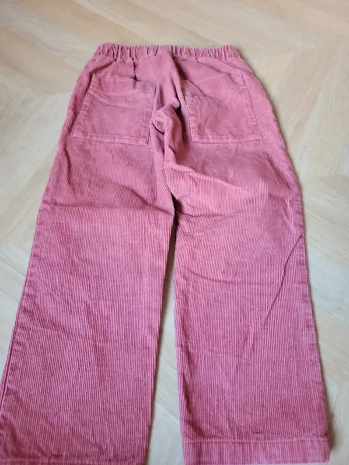 Pantalon velours rouge brique - photo numéro 5