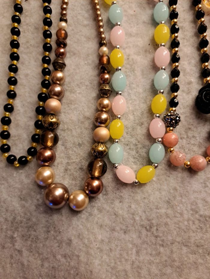 Lot de colliers multicolore artisanale - photo numéro 6