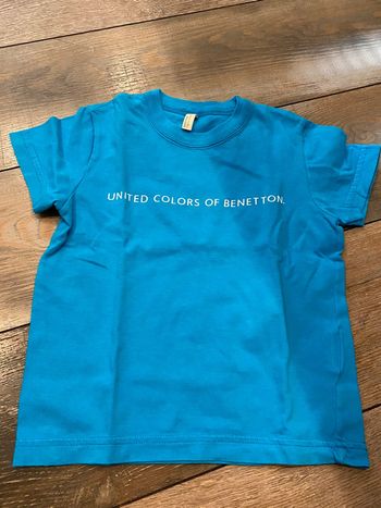 T-shirt bleu turquoise 18-24 mois united colors of benetton