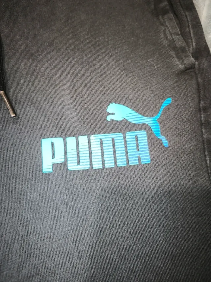 Short Puma Garcon Logo Bleu 11-12 ans - photo numéro 2