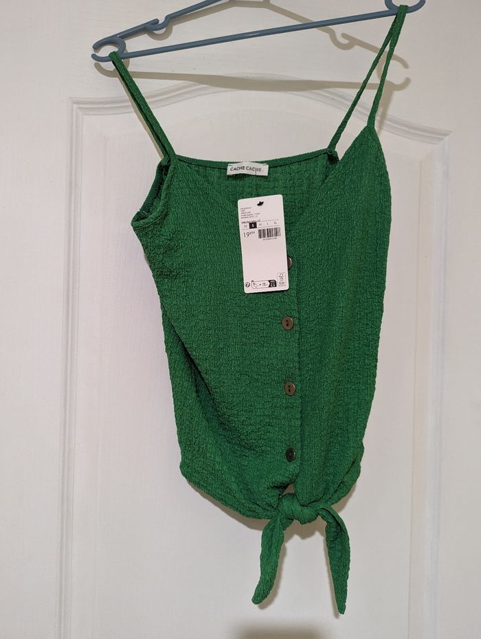Débardeur vert cache cache - photo numéro 5