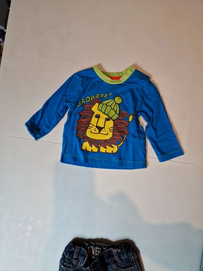 Ensemble jeans +tee-shirt manches longues - photo numéro 2