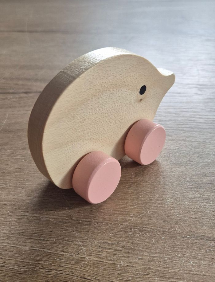 Éléphant en bois à rouler - photo numéro 4