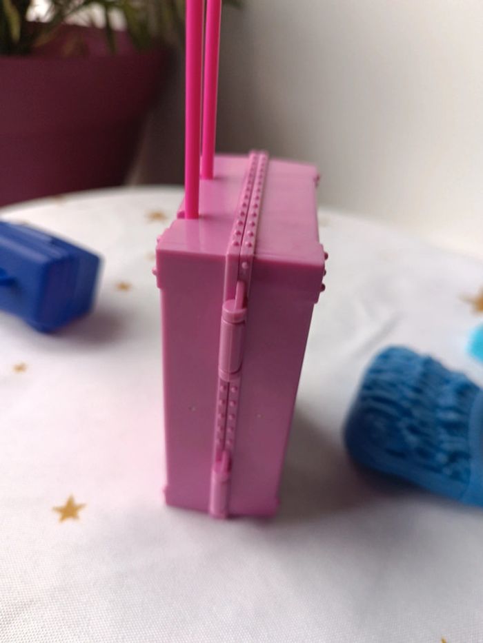 Barbie mattel fashionistas poupée sac bag bagage valise malle bleu rose blue pink Travel 1977 2011 - photo numéro 11