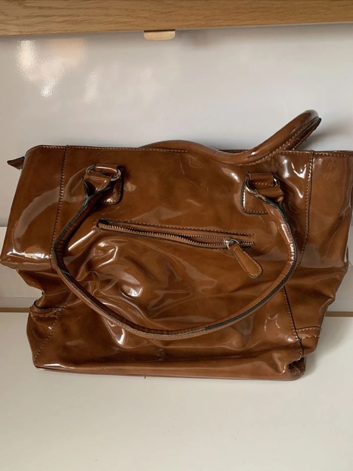 Sac À Main Aspect Brillant San Marina 30x34x15 cm Hors Anses - photo numéro 8