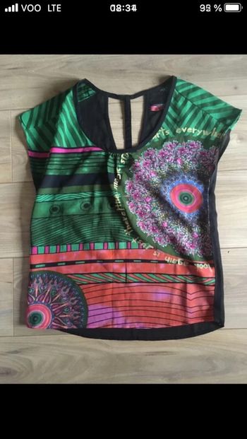 Top coloré desigual nickel s