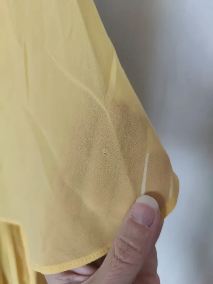 Robe plissée jaune - photo numéro 5