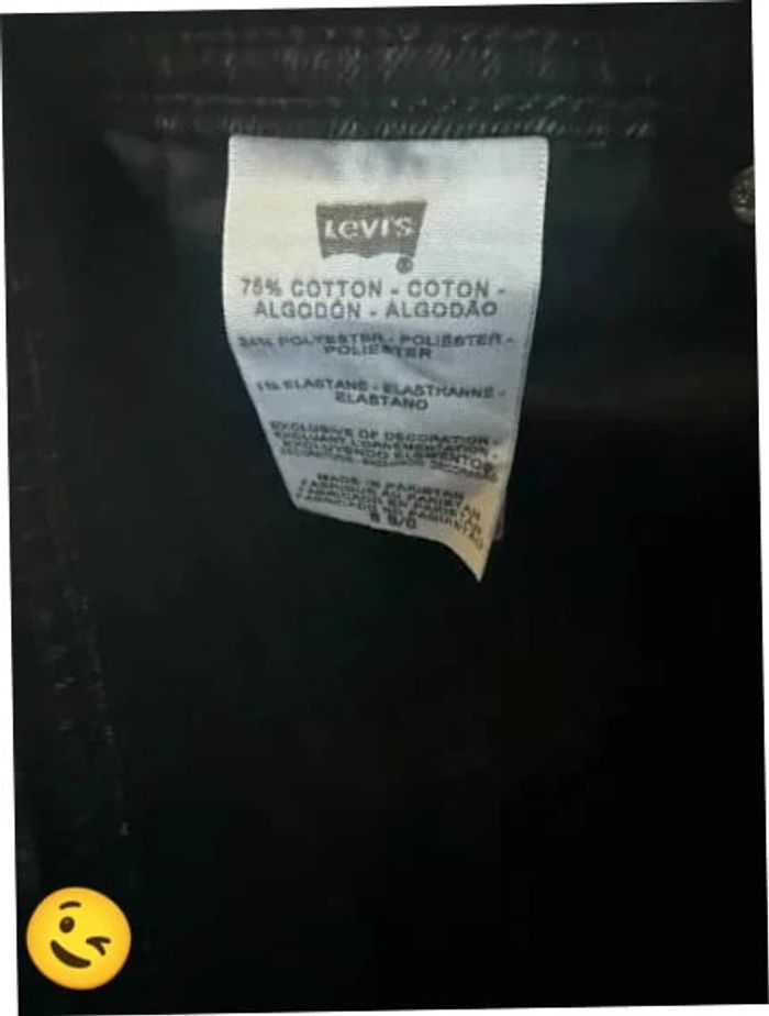 Jeans Levi's 505 W30 FR40 coupe droite noir Femme Women pan544b - photo numéro 7