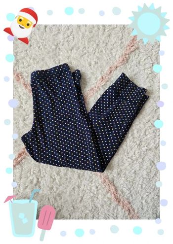 legging fille bleu marine a pois taille 4 / 6 ans