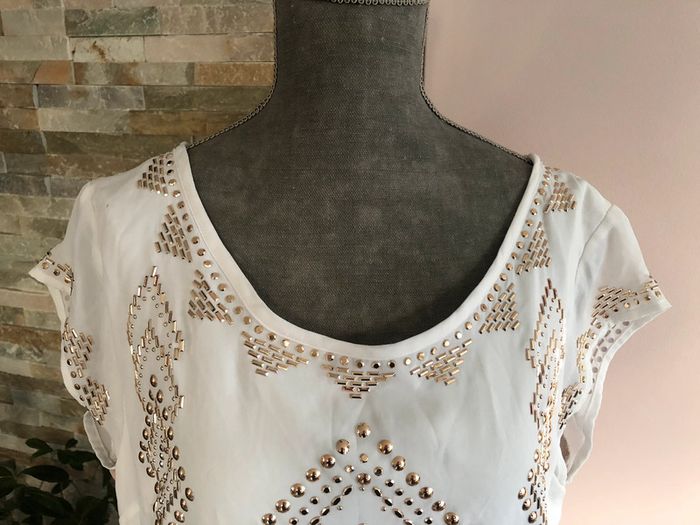 Robe blanche et beige Guess by Marciano 40 - photo numéro 3