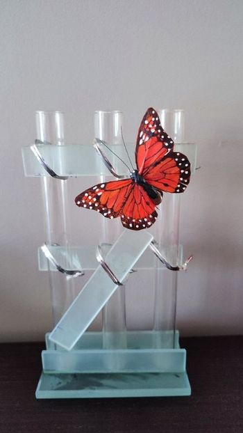 Soliflore verre 3 tubes