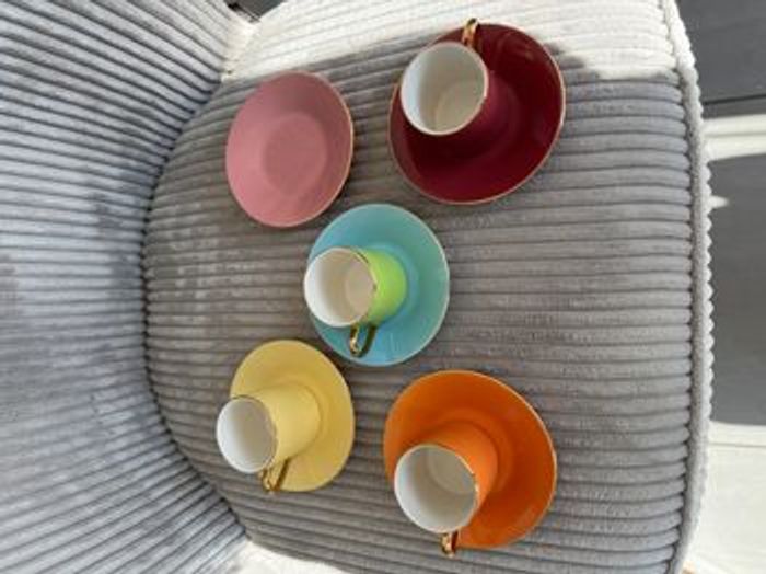 Ensemble tasses et sous-tasses en porcelaine fine Ambiance et Styles - photo numéro 5