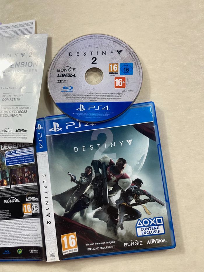 🎮 Jeu PS4 Destiny 2 + Passe Extension I & II – Complet - photo numéro 3