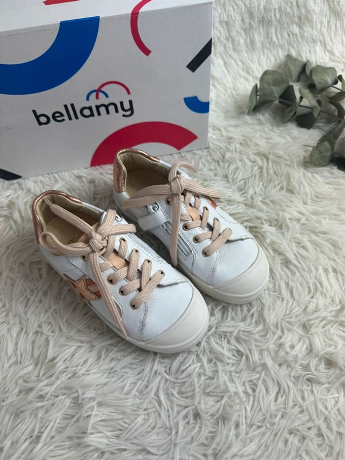 Paire de basket blanche Bellamy taille 28 - photo numéro 3