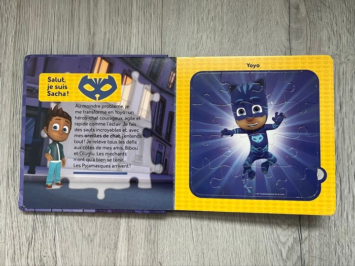 Livre puzzle Pyjamasques – Héros et puzzles intégrés 🦸‍♂️📚 - photo numéro 3