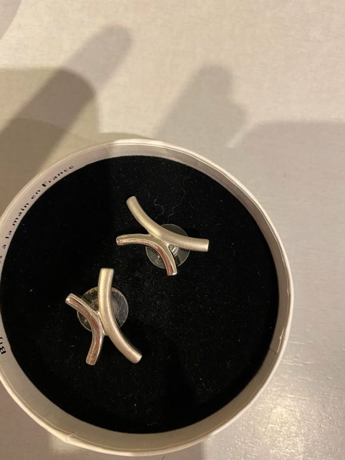 Boucles d’oreille acier inoxydable X - photo numéro 3