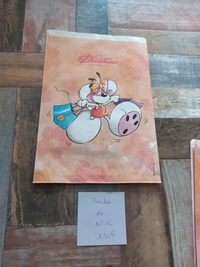 Sachet en papier Diddl A4 12 1,50€