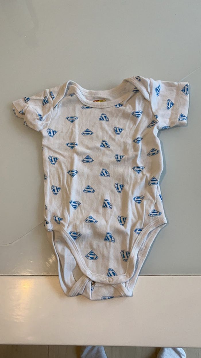 Lot de 2 body super baby 18 mois manches courtes - photo numéro 3