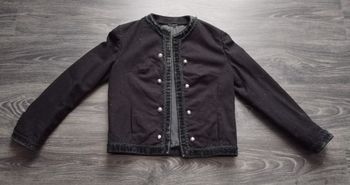 Veste noire laine vintage 38 M