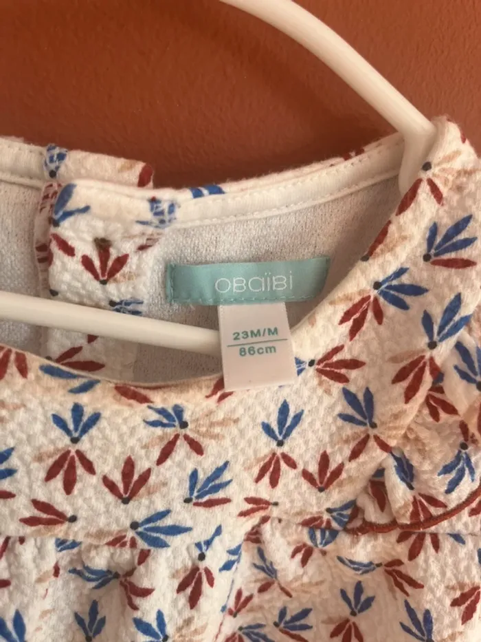 T-shirt blouse obaibi 23 mois - photo numéro 4