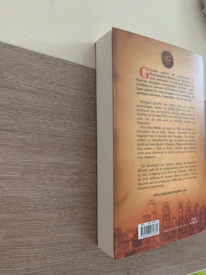 Livre raymond khoury le dernier templier - photo numéro 4