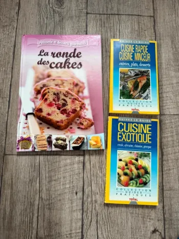Lot de 3 livres de recettes