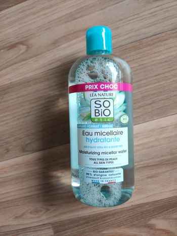 Eau micellaire hydratante so bio Etic 500ml