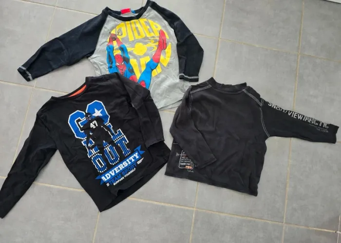 Lot de 3 tee-shirts manches longues