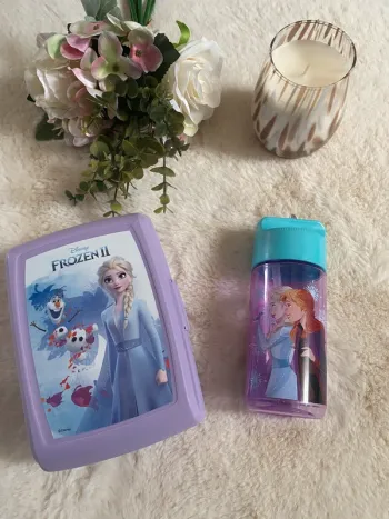 💜Set Lunch Box & Gourde Frozen II (Disney) TBE 💜