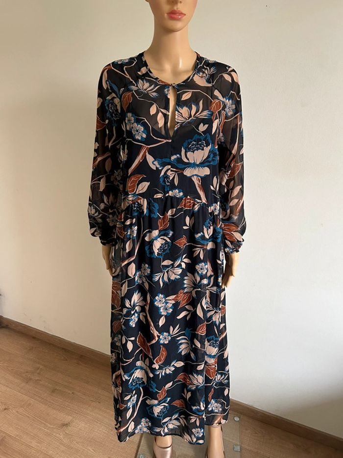 Robe longue imprimée fleurie neuve Etam taille 38 (valeur 70€)