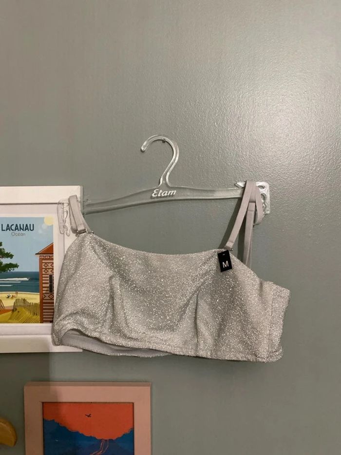 Bandeau Etam, argenté, dancing Queen