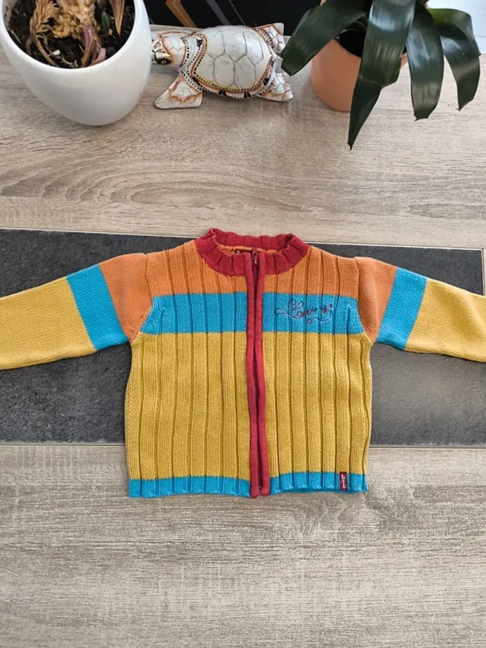 Gilet zippé garçon 18 mois Levi's - photo numéro 2