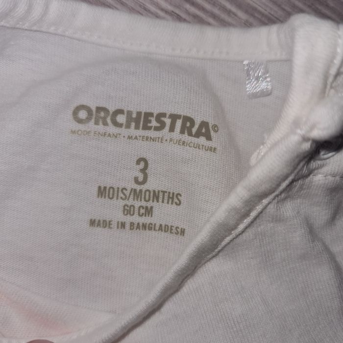 T-shirt fille orchestra 3 mois - photo numéro 3