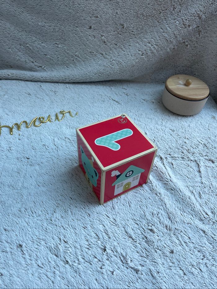 Pyramide de cube en bois multicolore - Janod - photo numéro 9