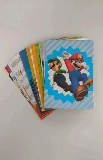 Lot de 44 cartes Panini Super Mario
