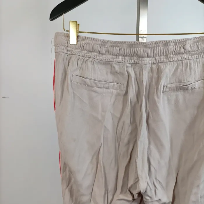 Pantalon fluide Gris clair, décontracté chic - Viscose / Coton Air Field T. 44 XXL - photo numéro 9
