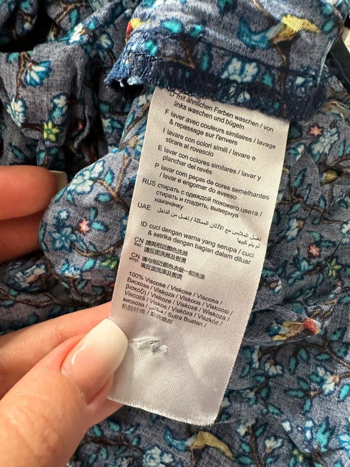 Blouse à fleurs et perroquets Esprit T38 M - photo numéro 8