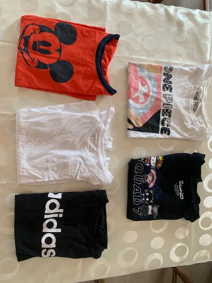 Lot 5 T-shirts enfant fille