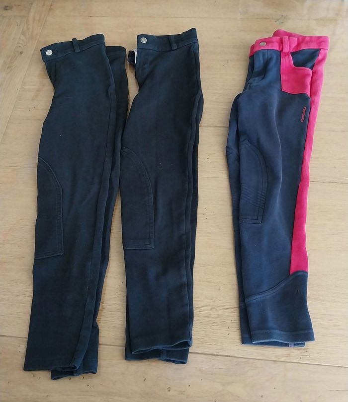 Lot de 3 pantalons de cheval 10ans en bon état