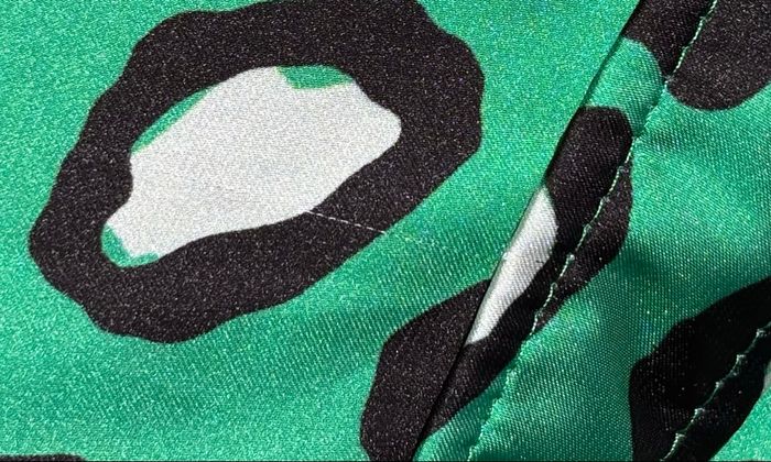 🌿 Chemise satinée imprimé léopard – Vert (Kiabi, T.38) - photo numéro 4