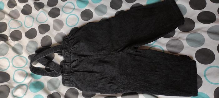 Salopette velours côtelé noir - photo numéro 4