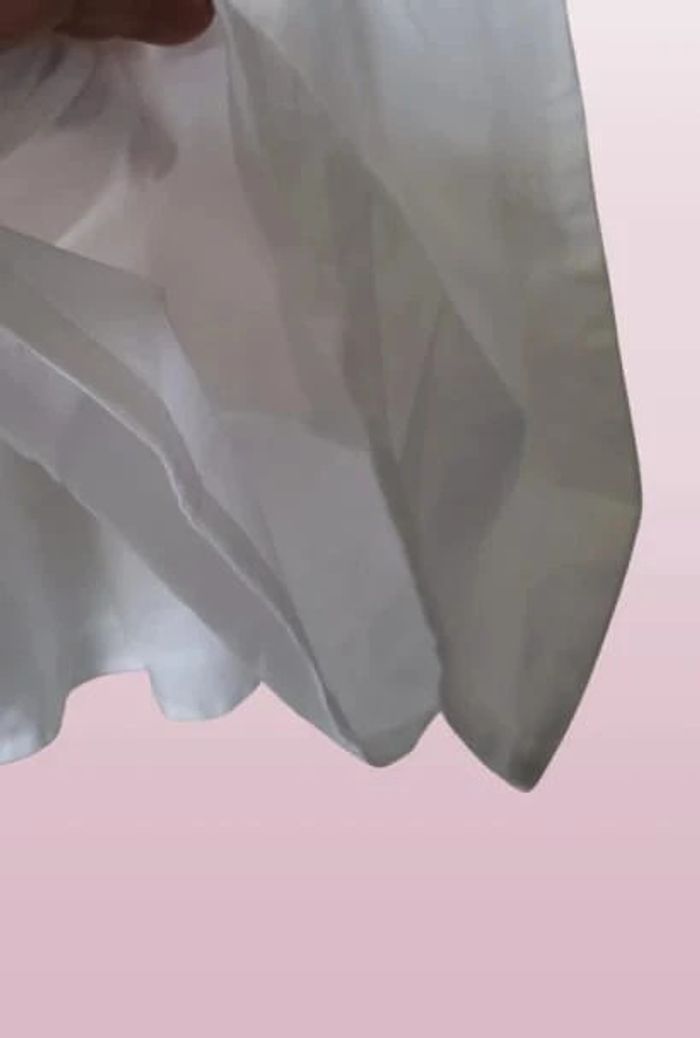 Robe neuve Benetton lin et coton blanche 10a 11a - photo numéro 6