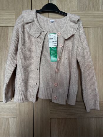 Gilet rose clair à paillettes ZEEMAN t.3-4ans
